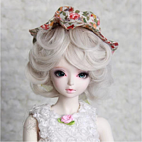 Парик для кукол короткий FBE683А цвет 60# размер А  - купить для кожевенного хобби