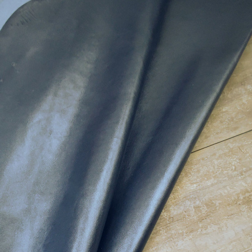 Кожа КРС 1,0 мм с покр. Темно-синий перламутр Италия фото 2