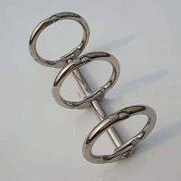 Кольцевой механизм для альбомов серебро  - купить для кожевенного хобби
