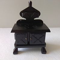 Печь-плита ретро для кукольного дома  - купить для кожевенного хобби