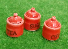 Керамические баночки для кукольной кухни  - купить для кожевенного хобби