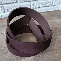 Заготовка для ремня хром. дубл. 35 мм толщ. 3,6 мм Коричневый  - купить для кожевенного хобби