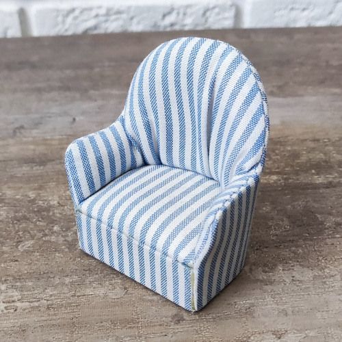 Кресло для кукол Голубая полоска | Галерея фото | Pava.pro Кресло для кукол Голубая полоска - фото товара