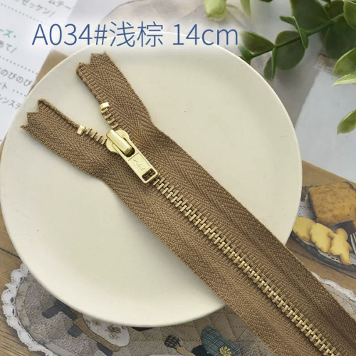 Молния металлическая №3 14 см зубья под серебро/золото YKK Япония фото 8