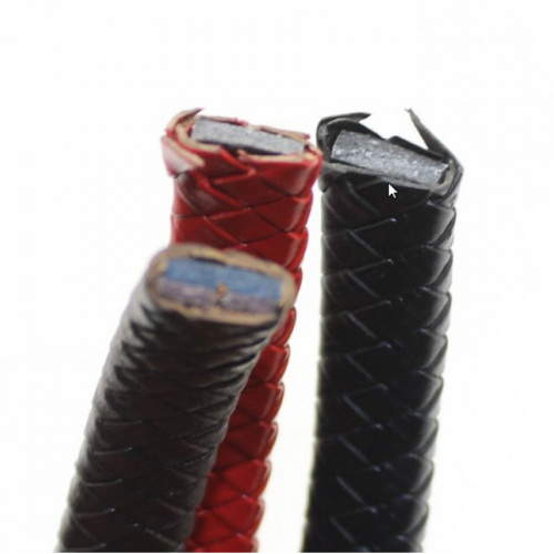 Шнур кожаный плоский плетеный 12х6 мм 20 см фото 5 Шнур кожаный плоский плетеный 12х6 мм 20 см фото 5