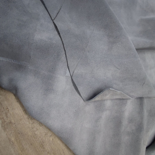 Кожа велюр 1,8 мм Светло-серый фото 2