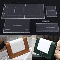 Шаблоны-лекала для сумочки AAB-203  - купить для кожевенного хобби