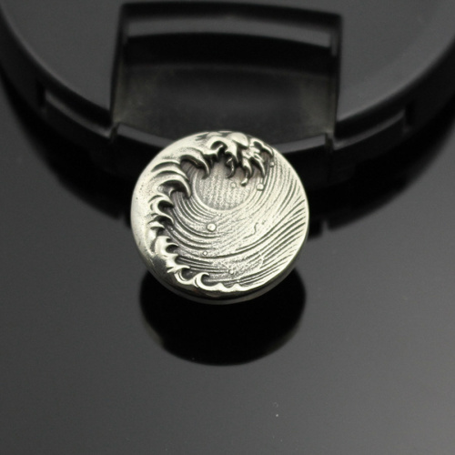 Кончо для кожаных изделий 18 мм Волна латунь  KM H18 - фото товара