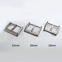 Пряжка бакля для ремешков 18-22 мм арт.101