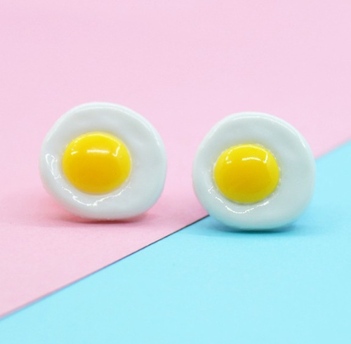 Яичница для кукол 2 шт. Миниатюра Яичница для кукол 2 шт. Миниатюра