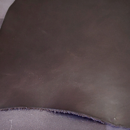 Кожа плечи 1,5 мм растит. дубл. Шоколад Италия фото 4