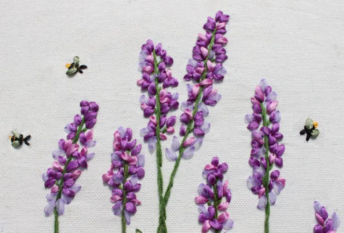 Набор для вышивки лентами Лаванда  VL DA-A173 - фото товара фото 3