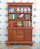 Шкаф для кукол с полками и ящиками Орех  - купить для кожевенного хобби