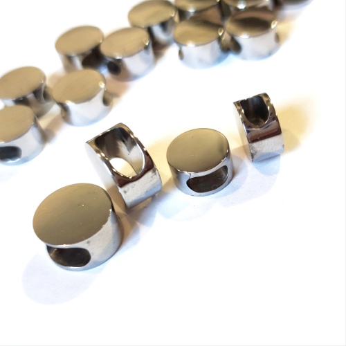 Бусина 8х4 для браслетов Сталь B49  BR-B49 - фото товара фото 2