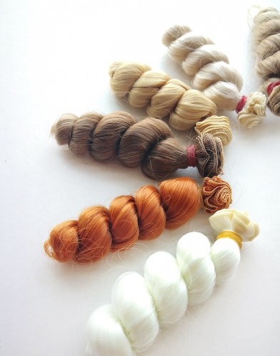 Трессы для кукол 15 см Волна крупная фото 5