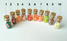 Баночки стеклянные с продуктами для кукольной кухни  - купить для кожевенного хобби