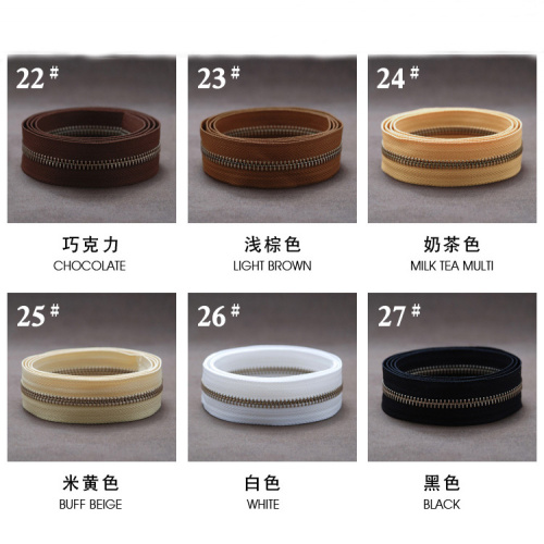 Молния металлическая №5 рулонная зубья под серебро YKK цена за 10 см фото 4