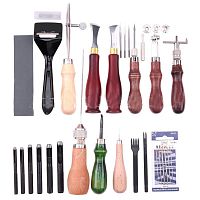 Набор инструментов для работы с кожей 19 предметов  - купить для кожевенного хобби
