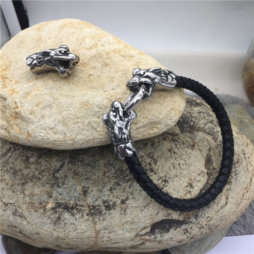 Концевик 6 мм для круглого браслета Зверь Сталь, 2 шт. фото 6