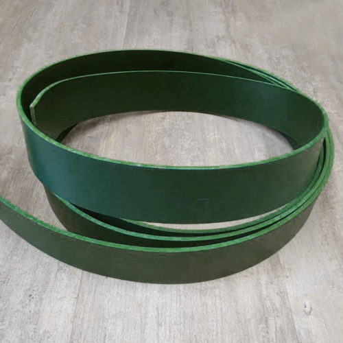 Заготовка для ремня раст. дубл. 39 мм толщ. 2,9 мм Темно-зеленый Италия  ZR_RD885 - фото товара