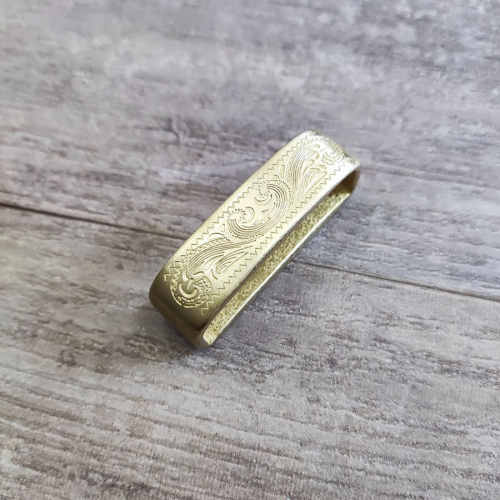 Шлевка для ремня 39-40 мм Латунь фото 2