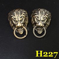 Кончо для кожаных изделий Лев H227 Латунь  - купить для кожевенного хобби