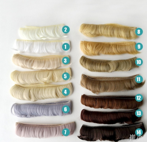 Трессы для кукол 5 см Прямые  фото 4