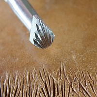 Штамп для тиснения по коже F-916 Япония  - купить для кожевенного хобби