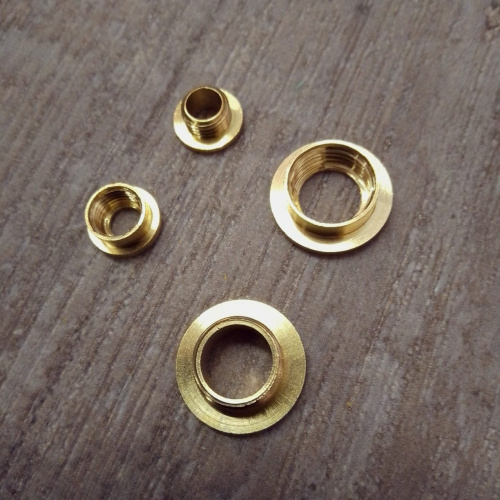 Люверсы винтовые Латунь ПЛОСКИЕ Люверсы винтовые Латунь ПЛОСКИЕ