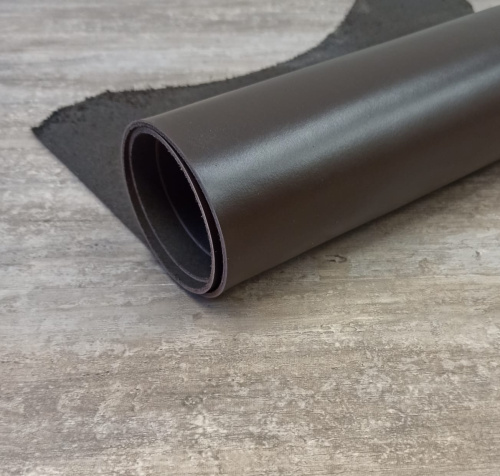 Кожа ШСК 2,1 мм пылевидная с покр. Коричневый  фото 3