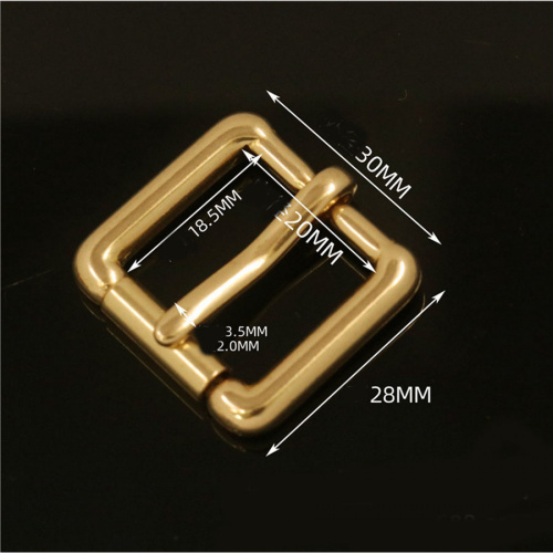 Пряжка 13-38 мм латунная с роликом L12 фото 4