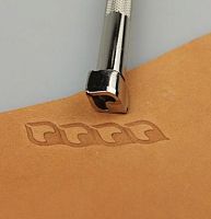 Штамп для тиснения Листик 13х8 мм  - купить для кожевенного хобби