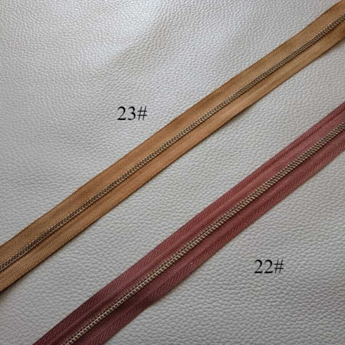 Молния металлическая №3 рулонная зубья под бронзу YKK фото 5