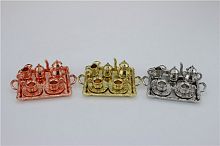 Набор металлический посуды на подносе для кукол