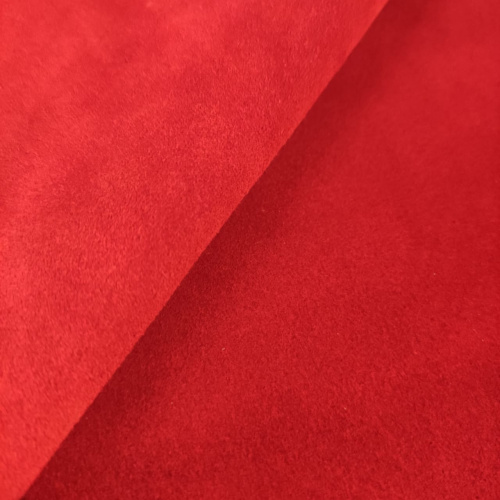 Кожа Велюр 1,4 мм Красный Белоруссия фото 2