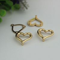 Зажим декоративный Сердечко  - купить для кожевенного хобби