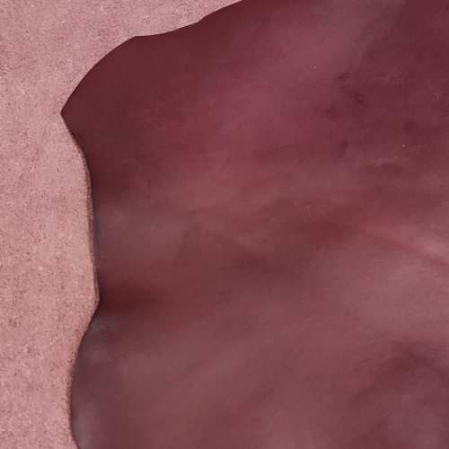 Кожа Пола 1,2 мм растит. дубл. PONTE WAX Рубиновый фото 5