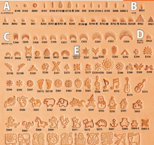 Штамп для тиснения по коже B200 Япония  IA-B200 - фото товара фото 2