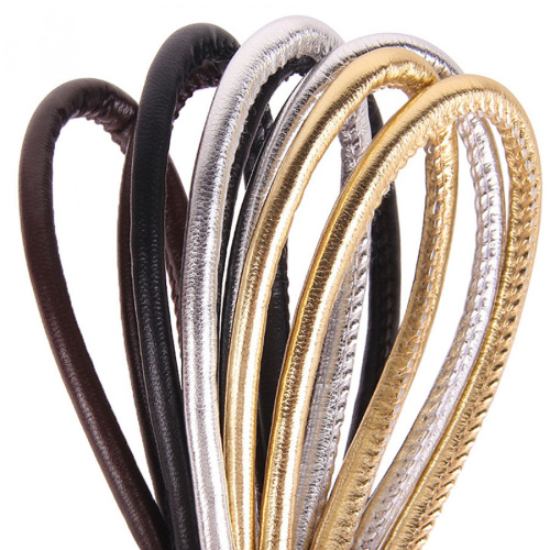 Шнур прошитый из искусственной кожи фото 12