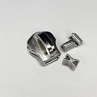 Бегунок без пуллера, зажимы, ограничители для молнии №8 YKK под серебро