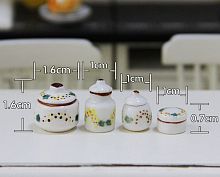 Керамические баночки для румбокса 4 шт.  - купить для кожевенного хобби