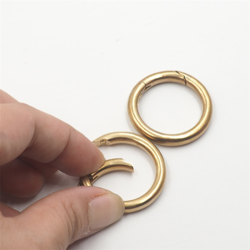 Кольцо-карабин разъемное 6-25 мм Латунь фото 2