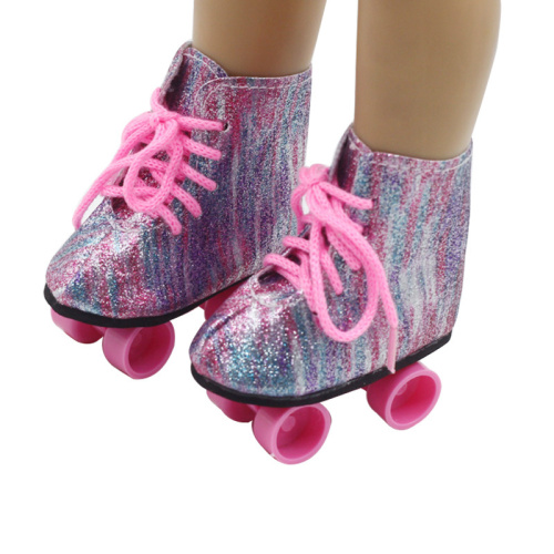 Коньки роликовые для куклы 7 см фото 3