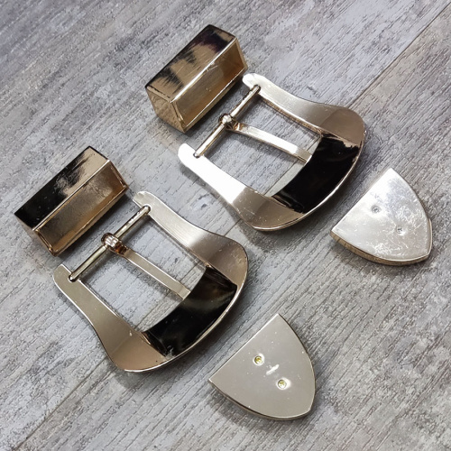 Комплект фурнитуры для ремня 38 мм со стразами JSD38A фото 4