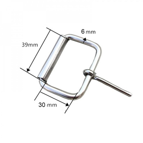 Пряжка 27-53 мм с роликом стальная арт. W041B фото 4
