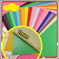 Фетр жесткий 1 мм 30х30 см на клеевой основе