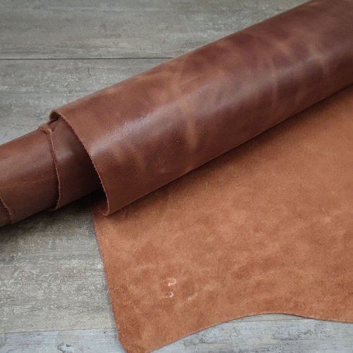 Кожа Пулл-Ап 1,2-1,4 мм цвет Коричневый Италия Кожа Пулл-Ап 1,2-1,4 мм цвет Коричневый Италия