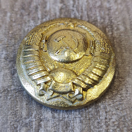 Кончо для кожаных изделий 27 мм Герб СССР латунное | Галерея фото | Pava.pro Кончо для кожаных изделий 27 мм Герб СССР латунное - фото товара