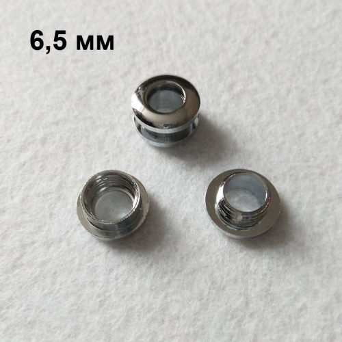 Люверсы винтовые Латунь, покрытие под серебро фото 3