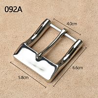 Уценка! Пряжка для ремня 38 мм стальная SS38_092А  - купить для кожевенного хобби